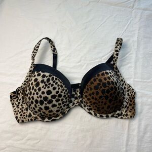 Unbranded Leopard Print Underwire Bra 40C‎